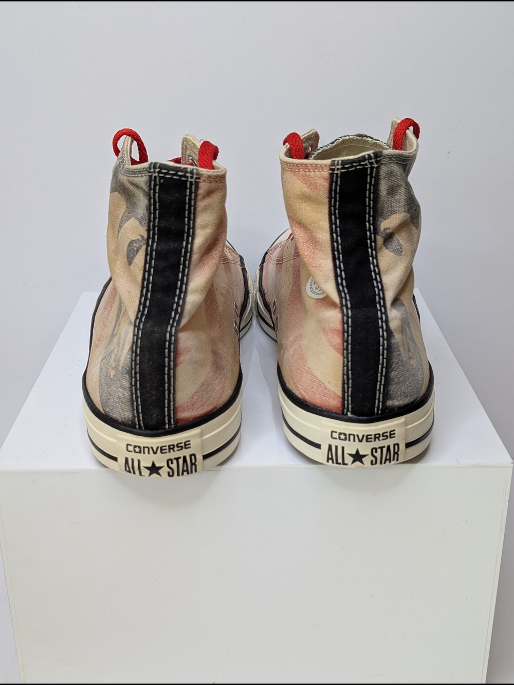 Converse Men's 10 Women's 12 American Flag Eagle All-Star Hi Sneakers 144677F - Picture 4 of 7